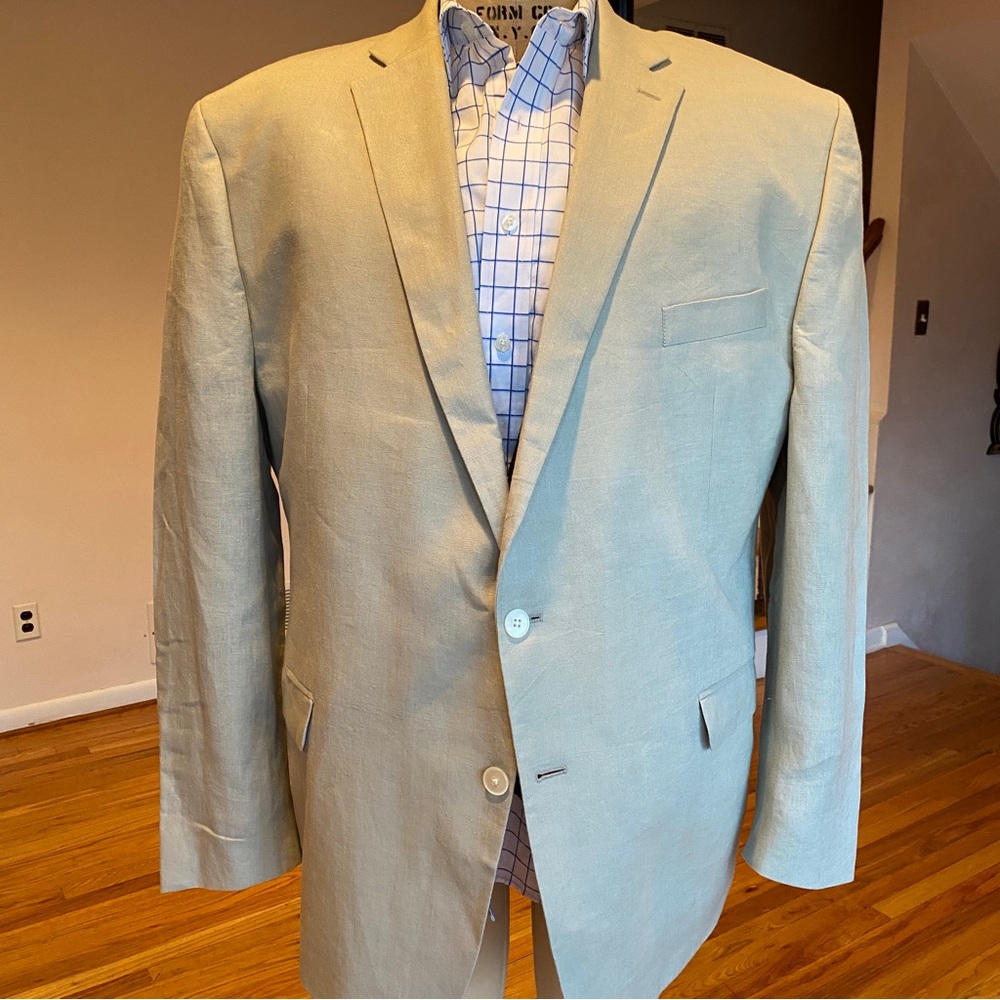 🔥Men’s LAUREN Ralph Lauren Big & Tall 100% Linen Sport Coat / Blazer Size 54R🔥